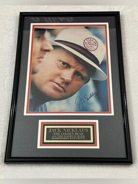 Jack Nicklaus The Golden Bear All Time Leader In Major Championships “20” Signed